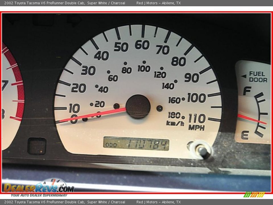 2002 Toyota Tacoma V6 PreRunner Double Cab Super White / Charcoal Photo #31