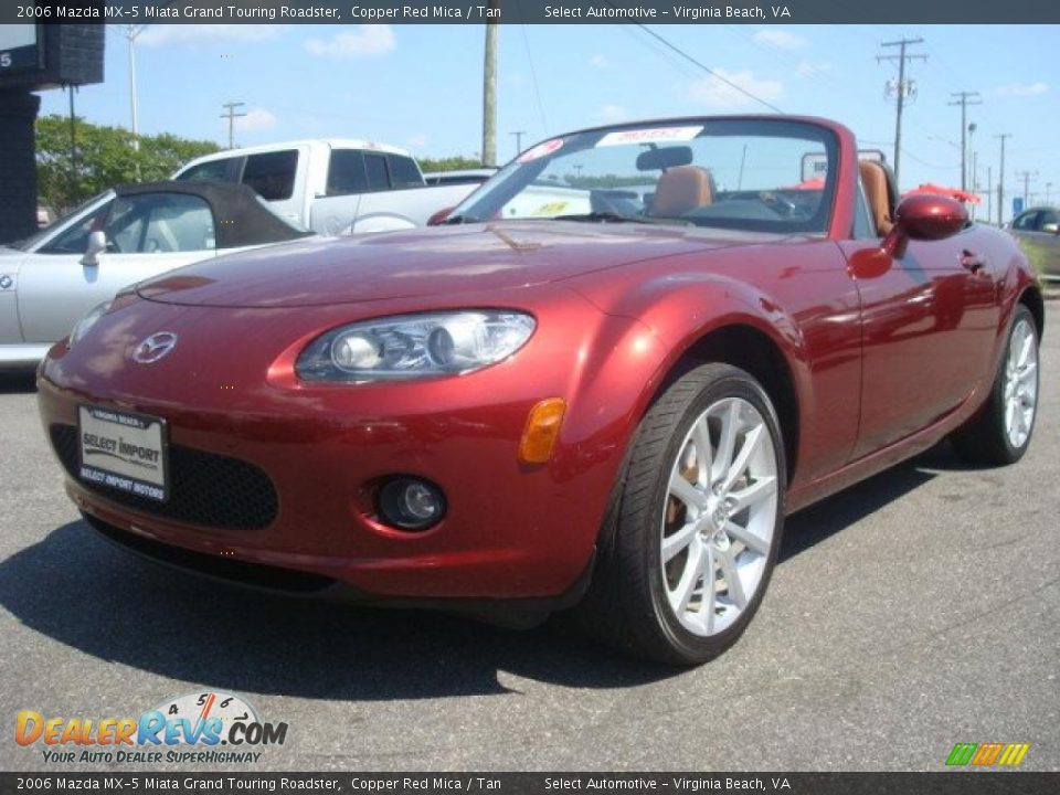 2006 Mazda MX-5 Miata Grand Touring Roadster Copper Red Mica / Tan Photo #1