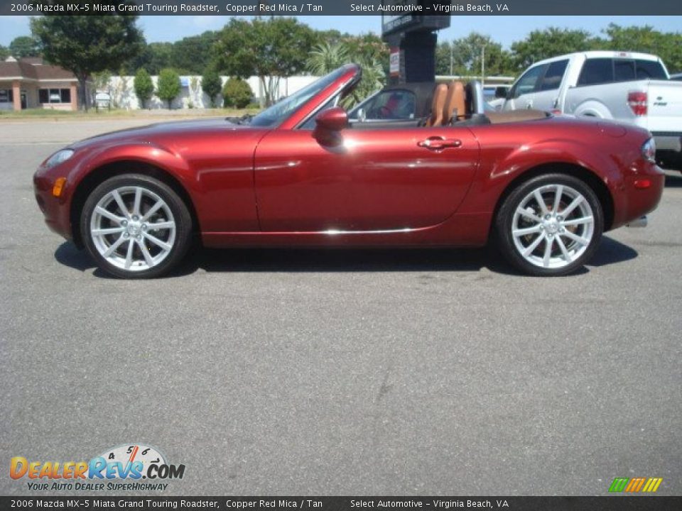 2006 Mazda MX-5 Miata Grand Touring Roadster Copper Red Mica / Tan Photo #3