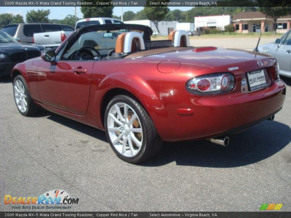 2006 Mazda MX-5 Miata Grand Touring Roadster Copper Red Mica / Tan Photo #4