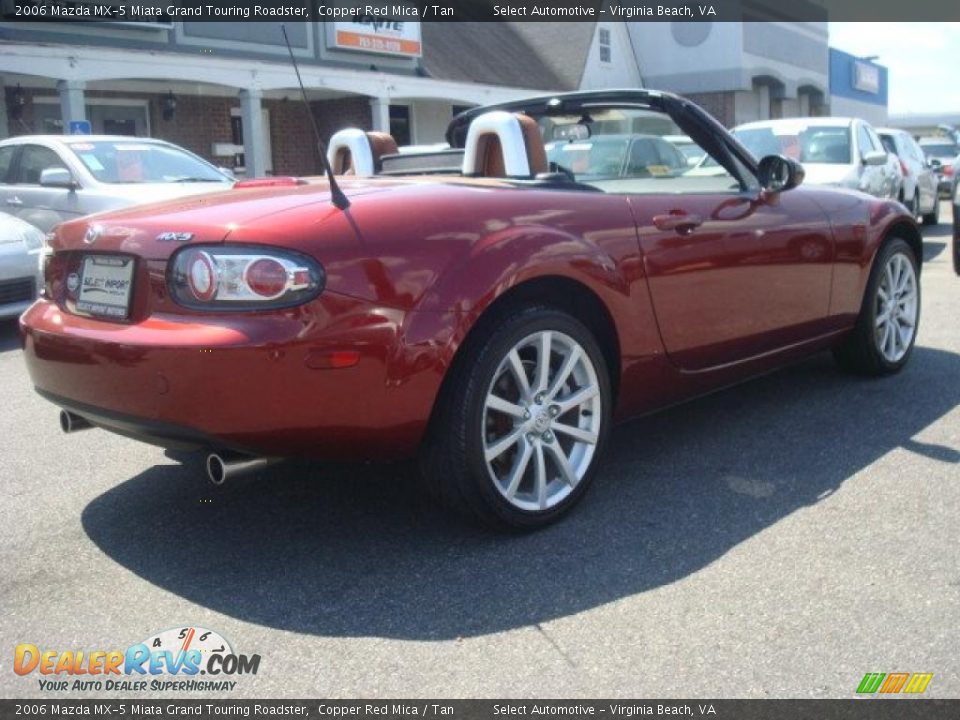 2006 Mazda MX-5 Miata Grand Touring Roadster Copper Red Mica / Tan Photo #5