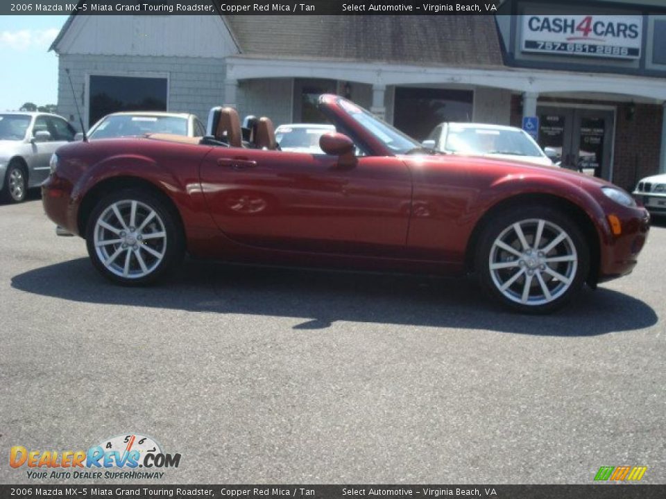 2006 Mazda MX-5 Miata Grand Touring Roadster Copper Red Mica / Tan Photo #6