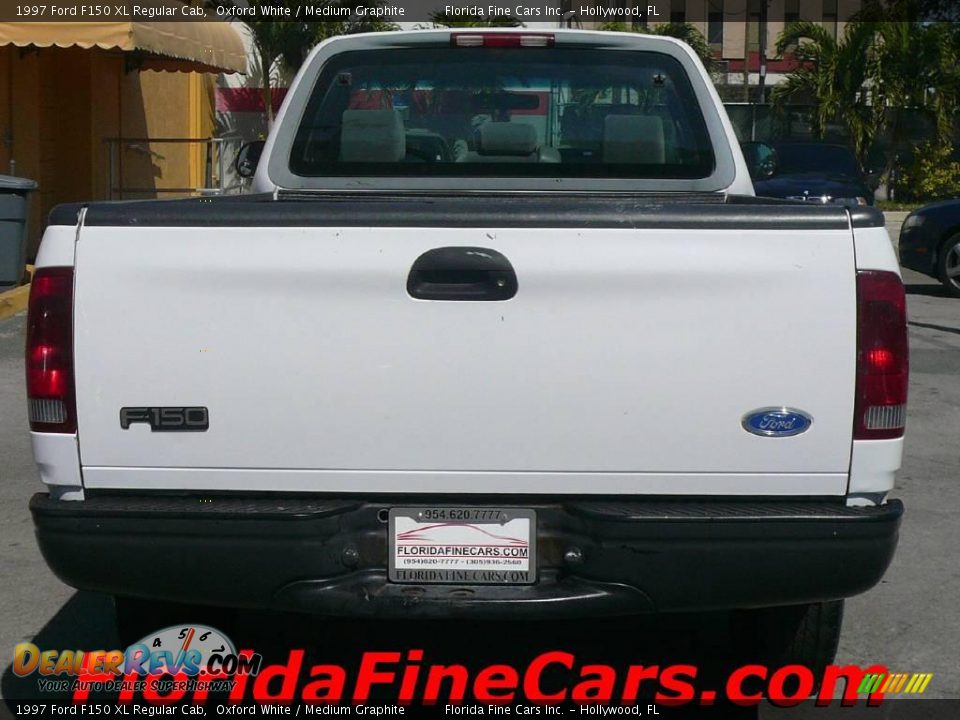 1997 Ford F150 XL Regular Cab Oxford White / Medium Graphite Photo #6