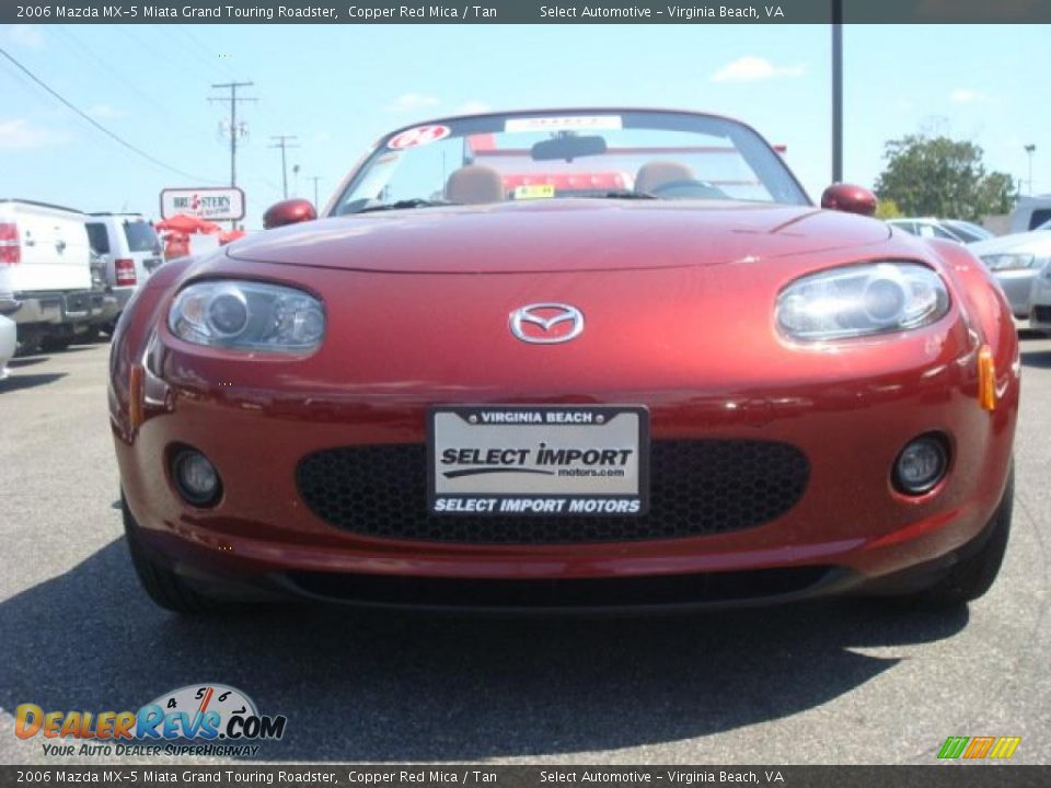 2006 Mazda MX-5 Miata Grand Touring Roadster Copper Red Mica / Tan Photo #8