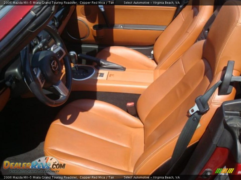 2006 Mazda MX-5 Miata Grand Touring Roadster Copper Red Mica / Tan Photo #10