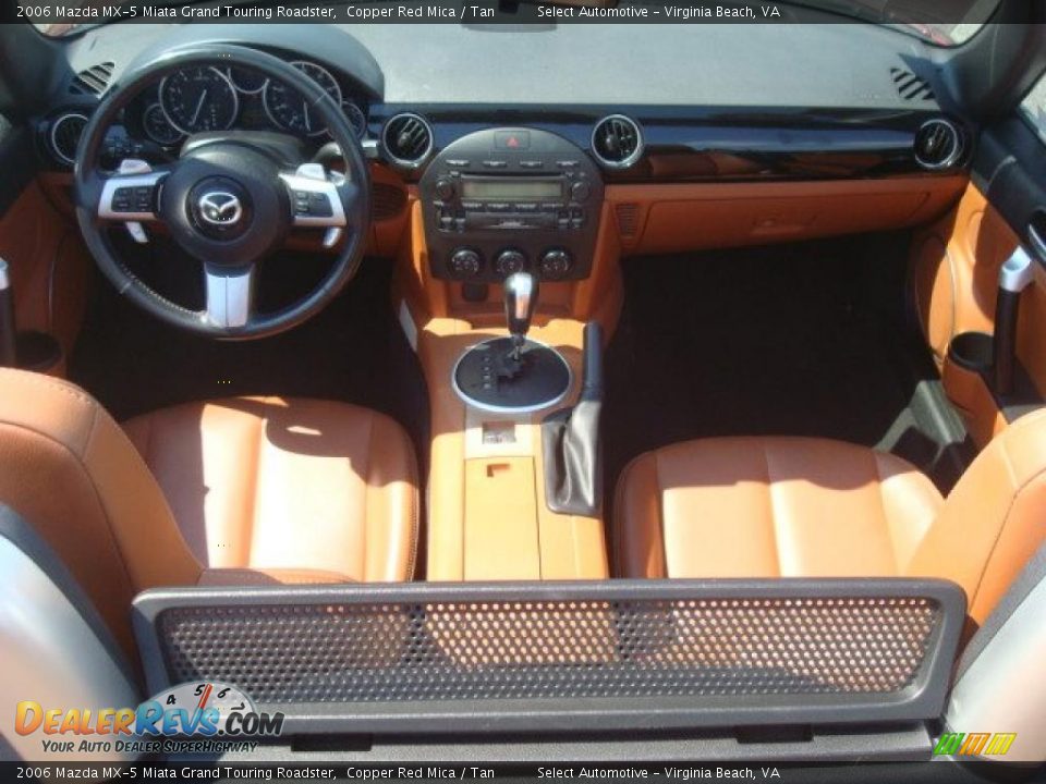 2006 Mazda MX-5 Miata Grand Touring Roadster Copper Red Mica / Tan Photo #11