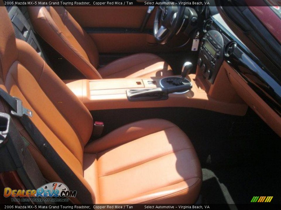 2006 Mazda MX-5 Miata Grand Touring Roadster Copper Red Mica / Tan Photo #12
