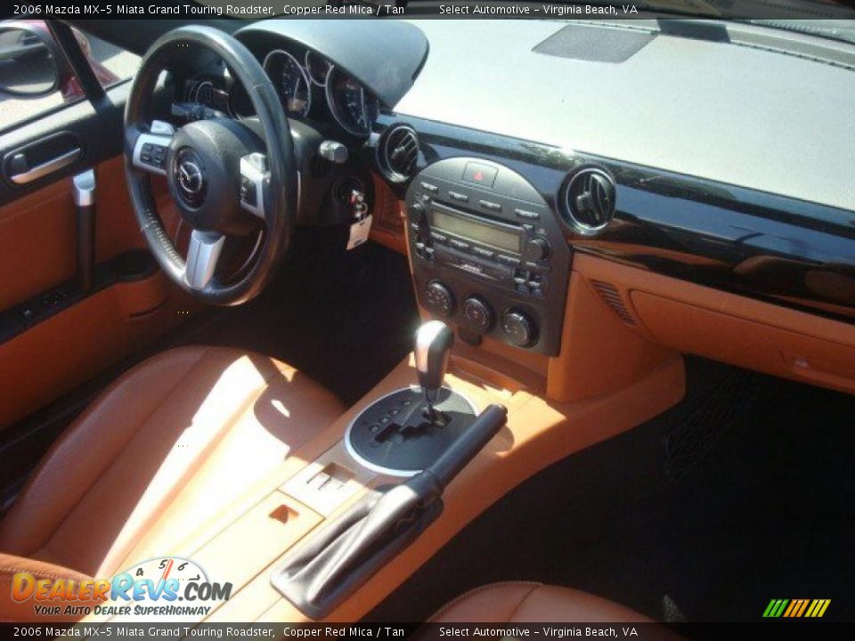 2006 Mazda MX-5 Miata Grand Touring Roadster Copper Red Mica / Tan Photo #13