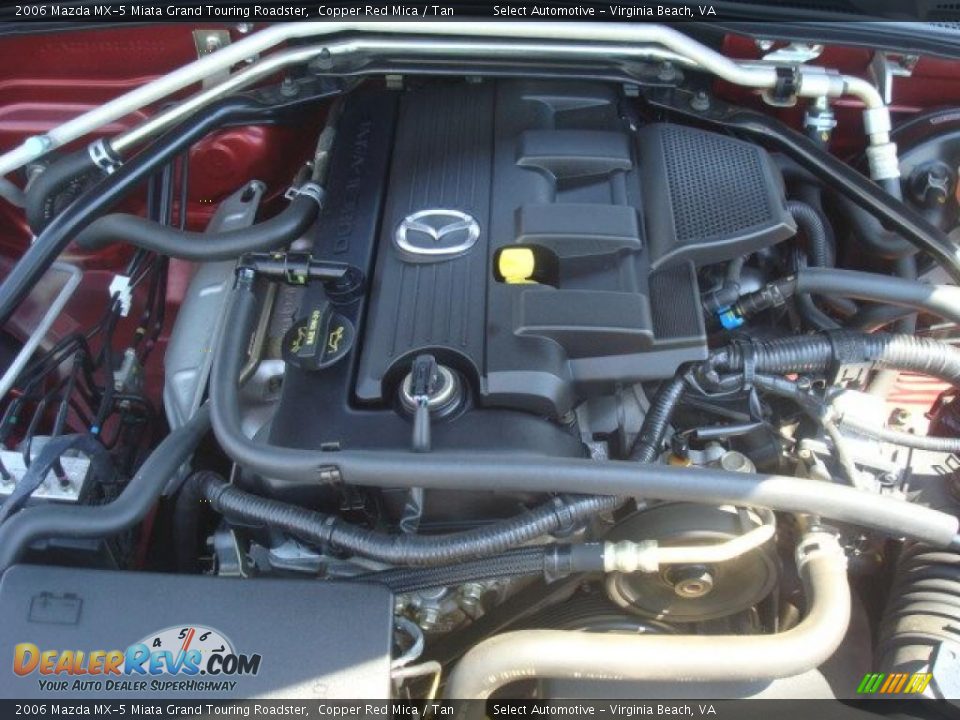 2006 Mazda MX-5 Miata Grand Touring Roadster Copper Red Mica / Tan Photo #27
