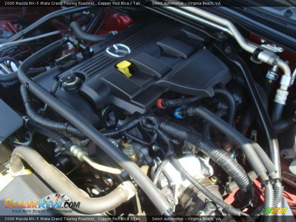 2006 Mazda MX-5 Miata Grand Touring Roadster Copper Red Mica / Tan Photo #28