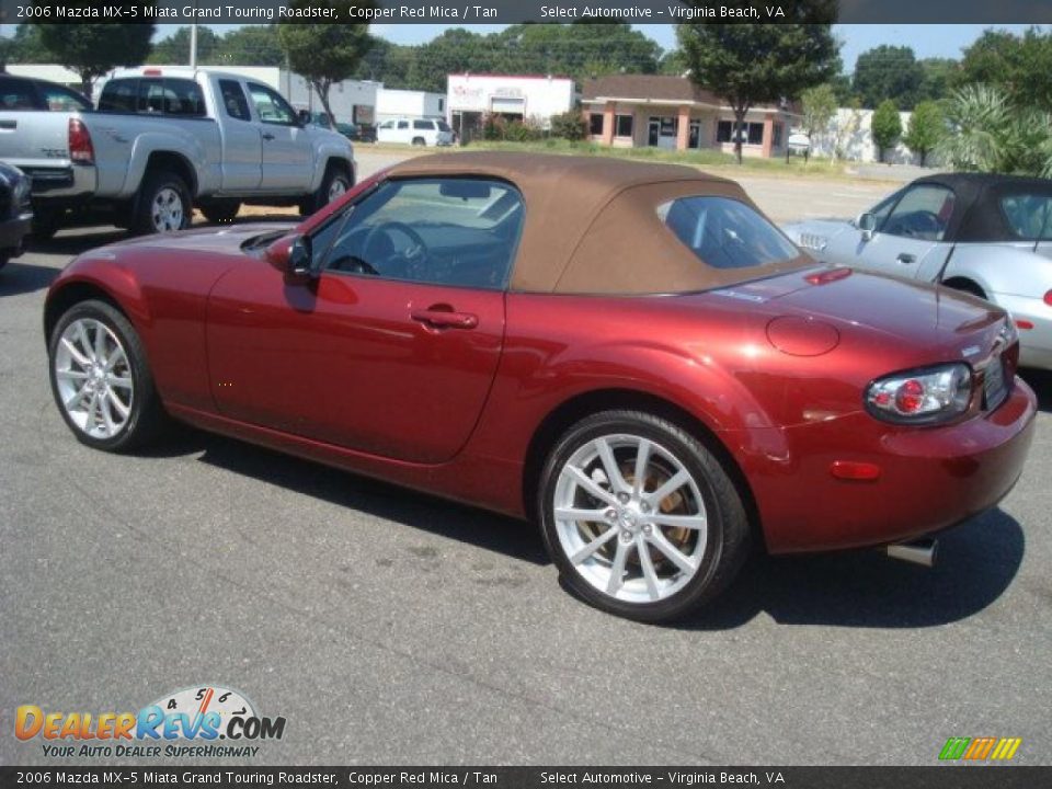 2006 Mazda MX-5 Miata Grand Touring Roadster Copper Red Mica / Tan Photo #31