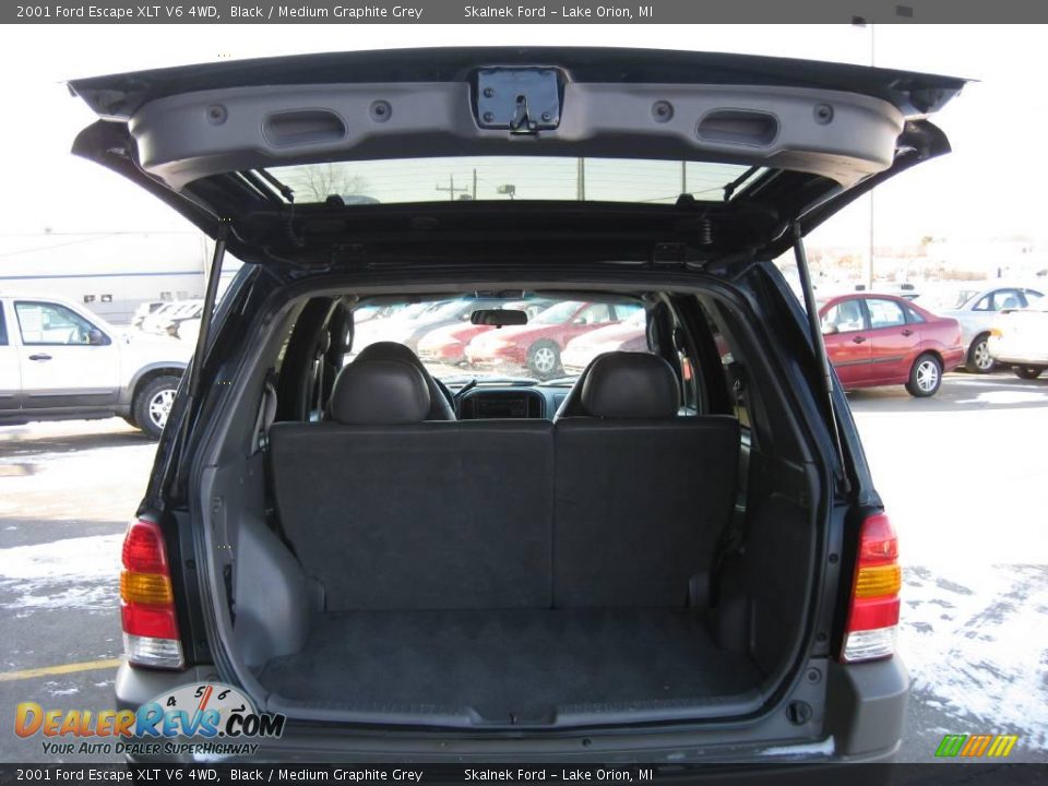 2001 Ford Escape XLT V6 4WD Black / Medium Graphite Grey Photo #7