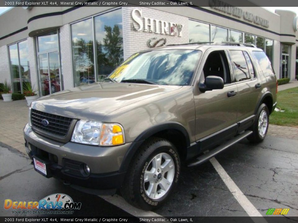 2003 Ford Explorer XLT 4x4 Mineral Grey Metallic / Graphite Grey Photo #1