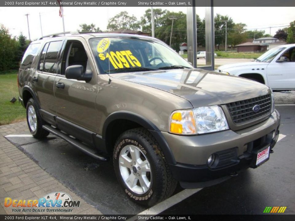 2003 Ford Explorer XLT 4x4 Mineral Grey Metallic / Graphite Grey Photo #3