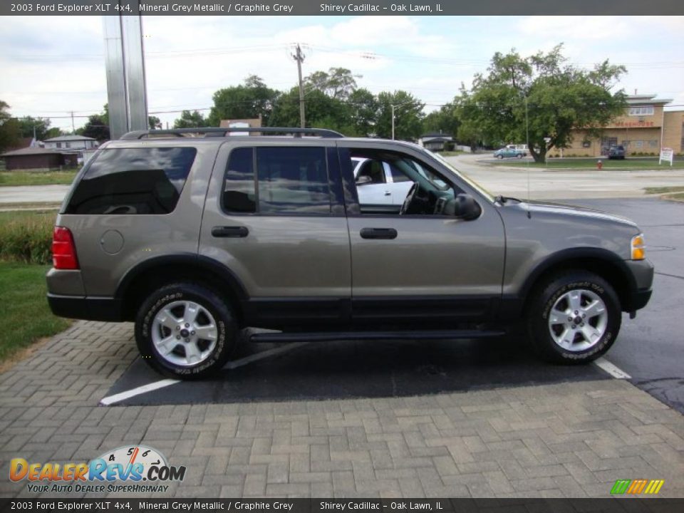 2003 Ford Explorer XLT 4x4 Mineral Grey Metallic / Graphite Grey Photo #4