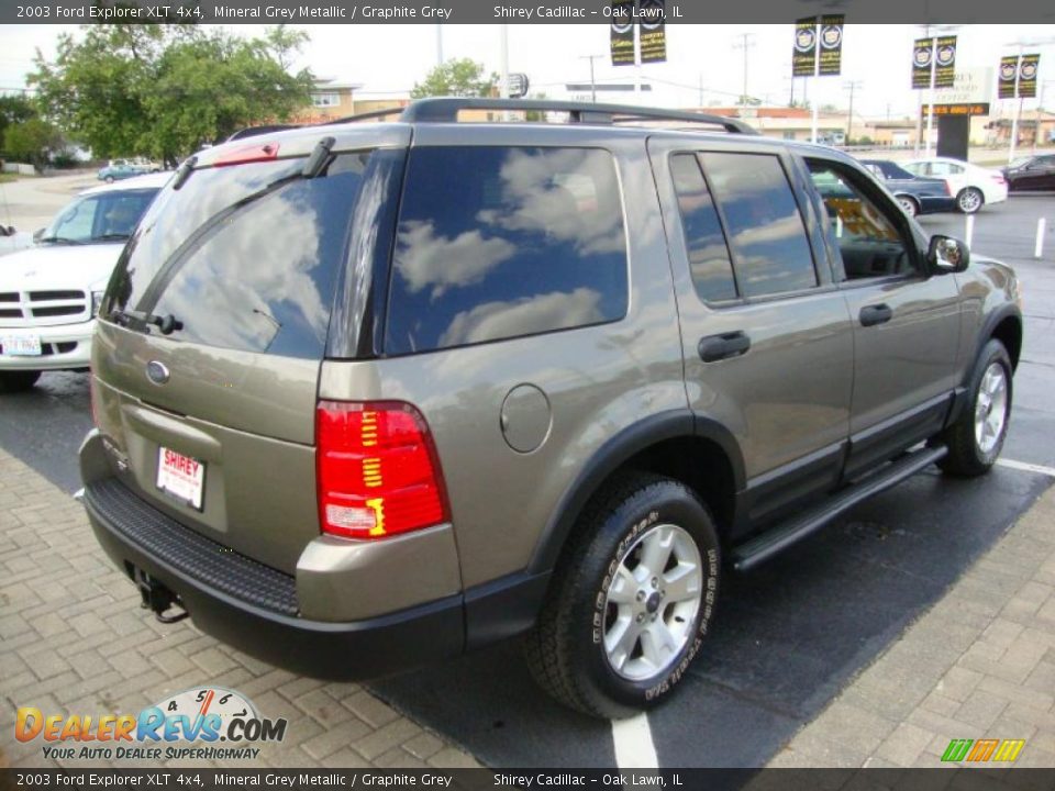 2003 Ford Explorer XLT 4x4 Mineral Grey Metallic / Graphite Grey Photo #5