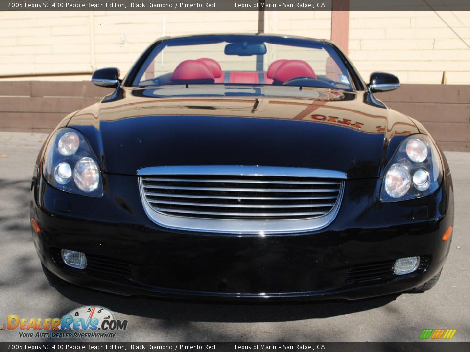 2005 Lexus SC 430 Pebble Beach Edition Black Diamond / Pimento Red Photo #2