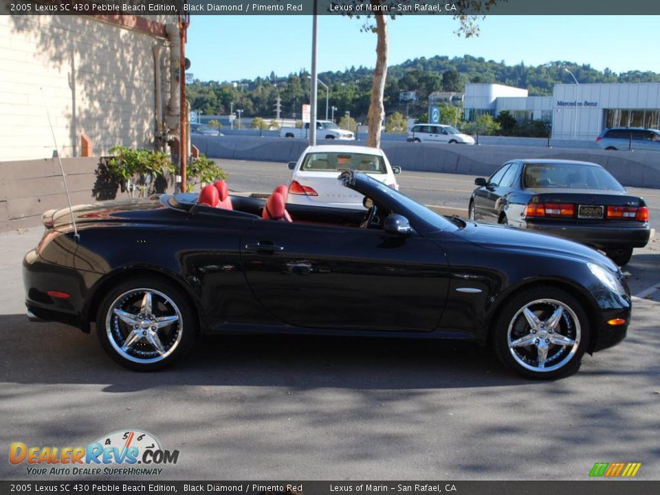 2005 Lexus SC 430 Pebble Beach Edition Black Diamond / Pimento Red Photo #8