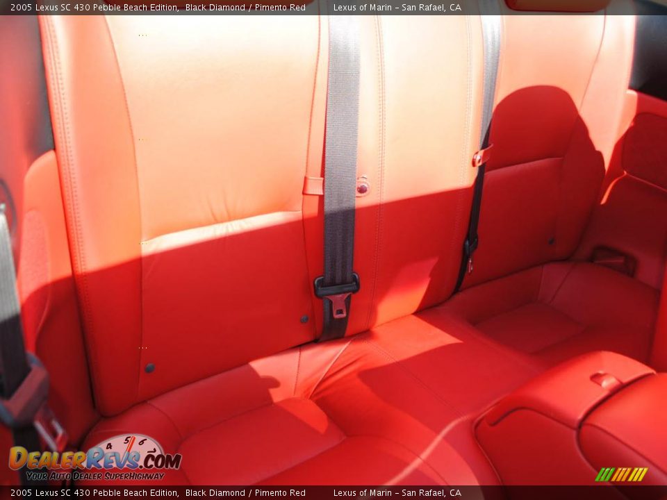 2005 Lexus SC 430 Pebble Beach Edition Black Diamond / Pimento Red Photo #10