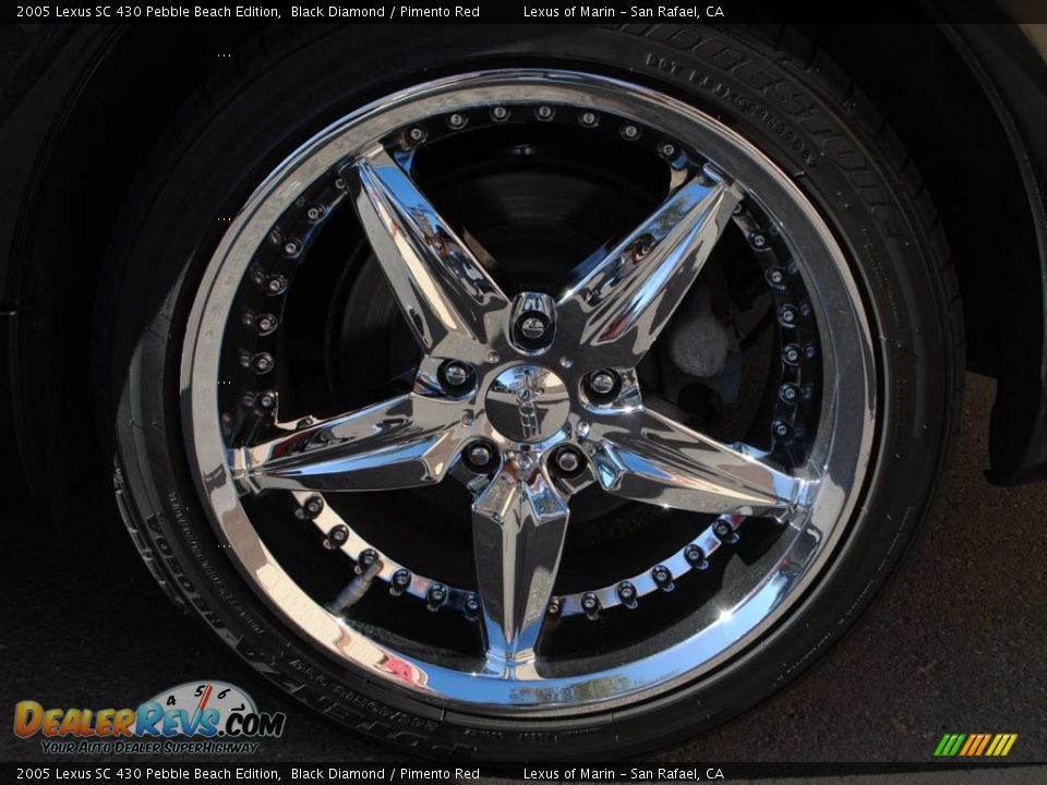 2005 Lexus SC 430 Pebble Beach Edition Black Diamond / Pimento Red Photo #20