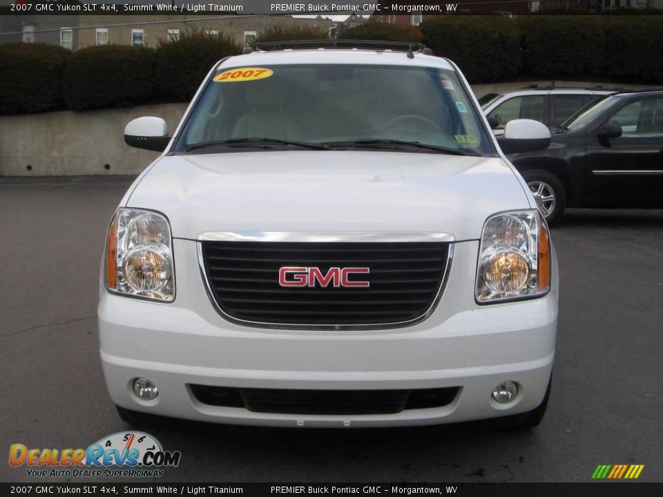 2007 GMC Yukon SLT 4x4 Summit White / Light Titanium Photo #1