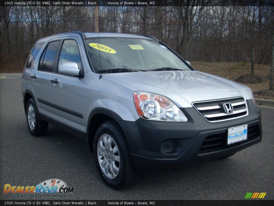 2005 Honda CR-V EX 4WD Satin Silver Metallic / Black Photo #1