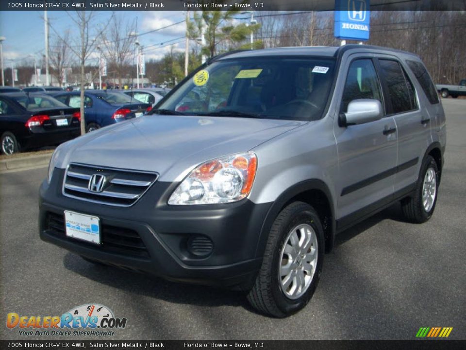 2005 Honda CR-V EX 4WD Satin Silver Metallic / Black Photo #7
