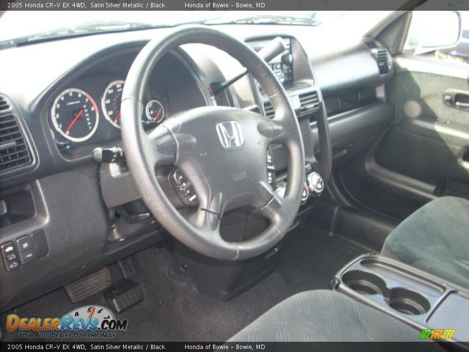 2005 Honda CR-V EX 4WD Satin Silver Metallic / Black Photo #9