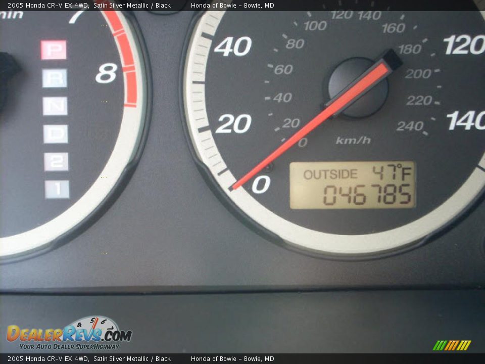 2005 Honda CR-V EX 4WD Satin Silver Metallic / Black Photo #15
