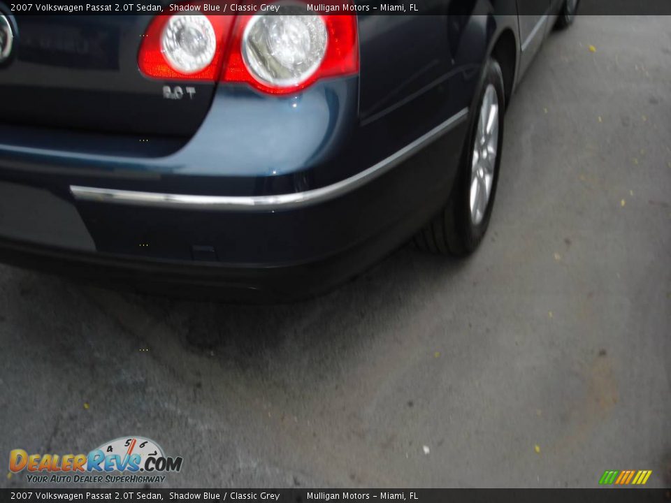 2007 Volkswagen Passat 2.0T Sedan Shadow Blue / Classic Grey Photo #2