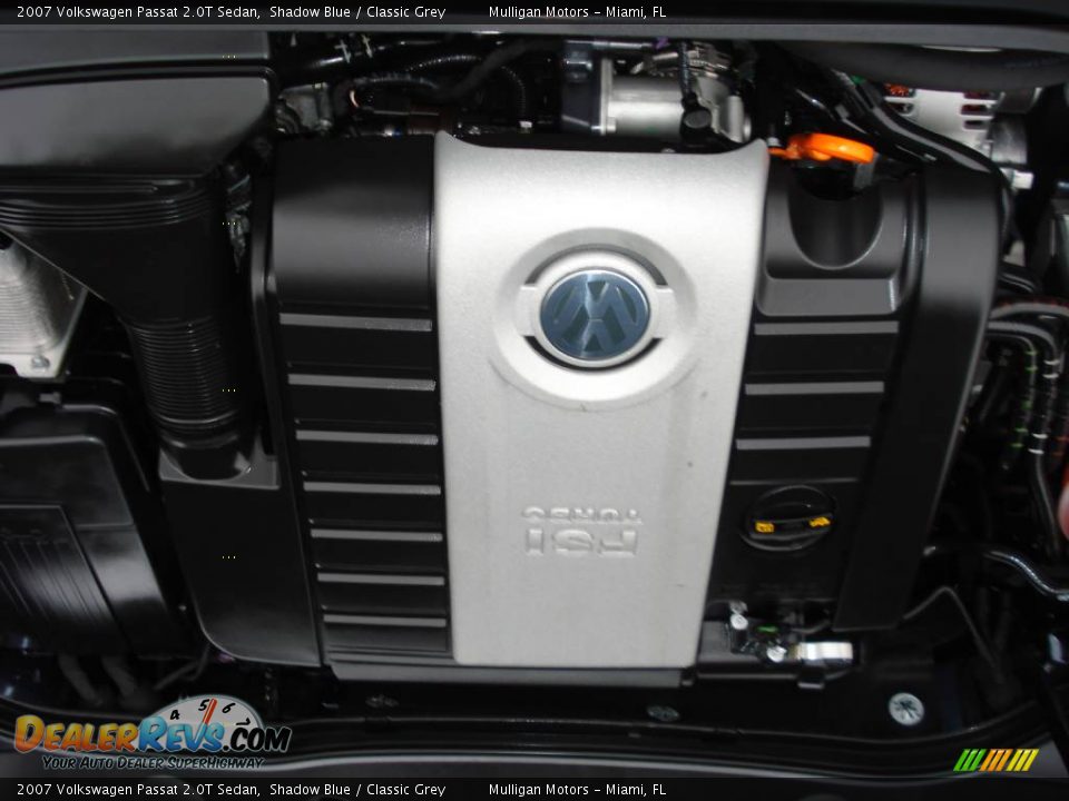 2007 Volkswagen Passat 2.0T Sedan Shadow Blue / Classic Grey Photo #10
