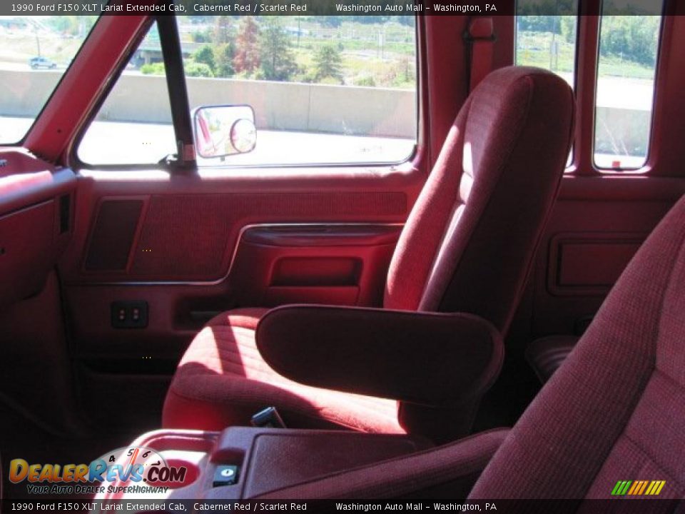 Front Seat of 1990 Ford F150 XLT Lariat Extended Cab Photo #12