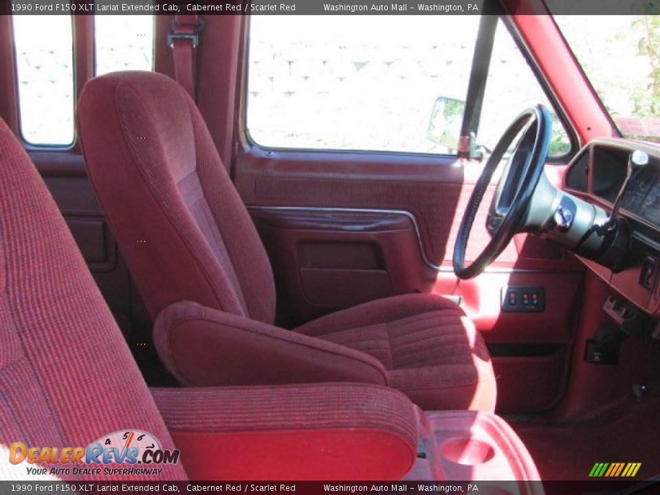 Front Seat of 1990 Ford F150 XLT Lariat Extended Cab Photo #14