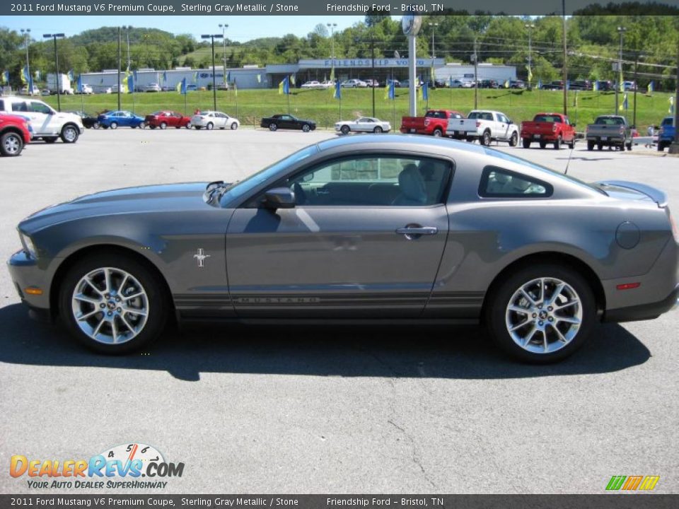 2011 Ford Mustang V6 Premium Coupe Sterling Gray Metallic / Stone Photo #1