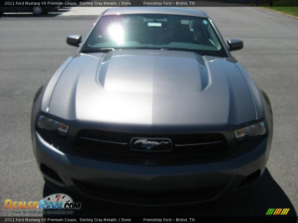 2011 Ford Mustang V6 Premium Coupe Sterling Gray Metallic / Stone Photo #3