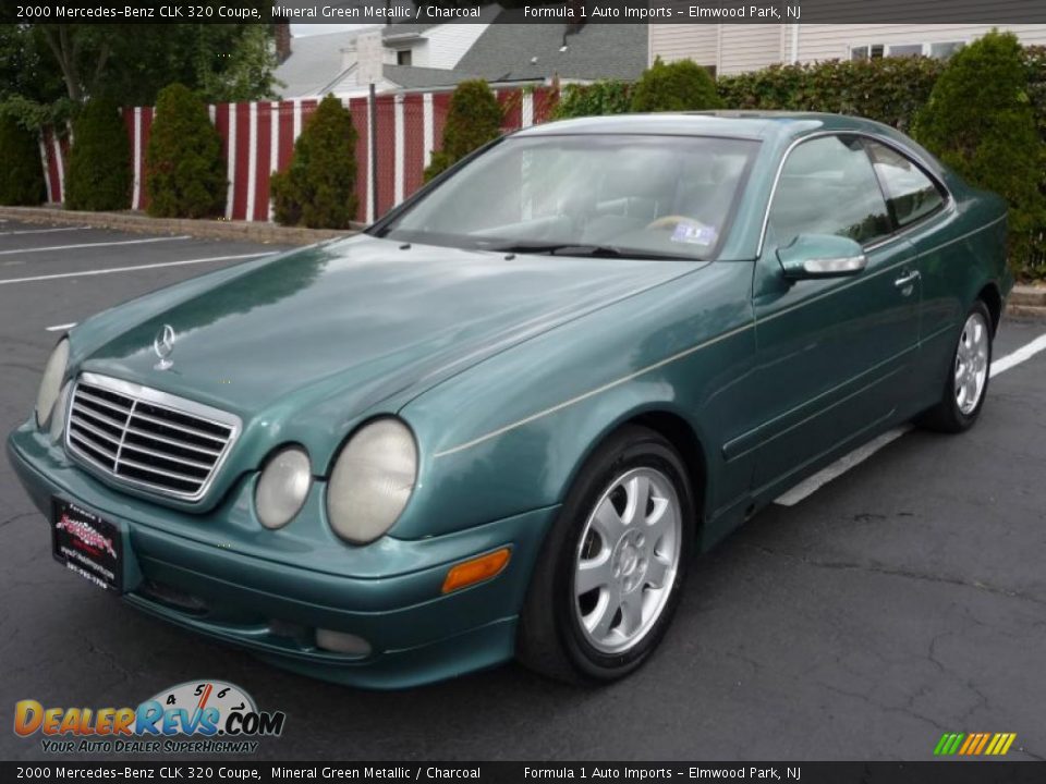 2000 Mercedes-Benz CLK 320 Coupe Mineral Green Metallic / Charcoal Photo #1