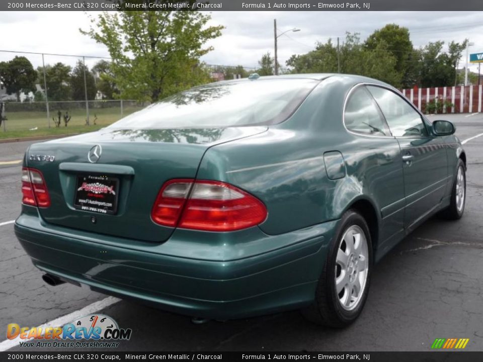 2000 Mercedes-Benz CLK 320 Coupe Mineral Green Metallic / Charcoal Photo #3