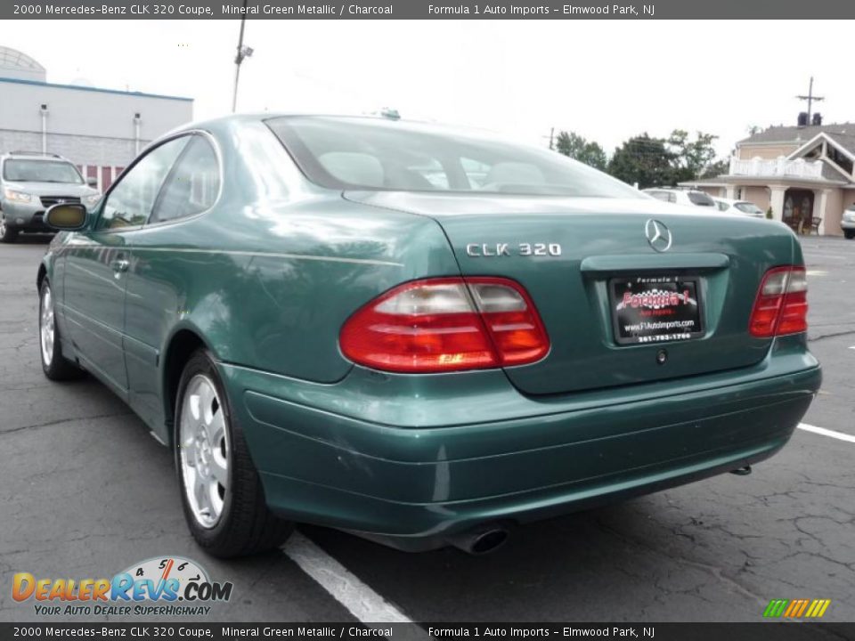 2000 Mercedes-Benz CLK 320 Coupe Mineral Green Metallic / Charcoal Photo #4