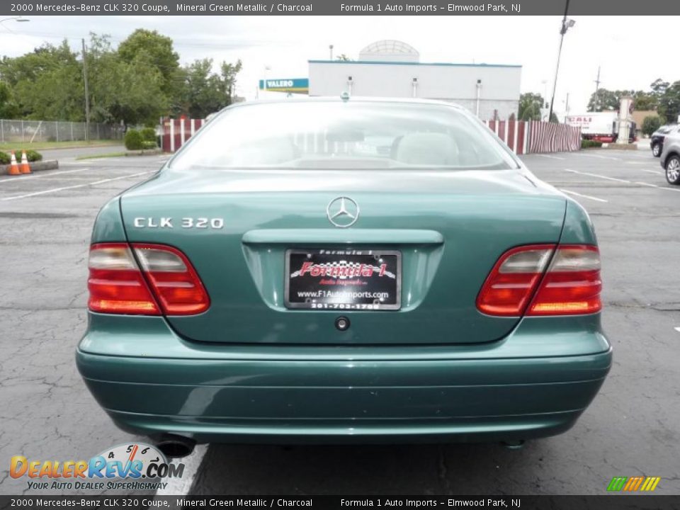 2000 Mercedes-Benz CLK 320 Coupe Mineral Green Metallic / Charcoal Photo #8