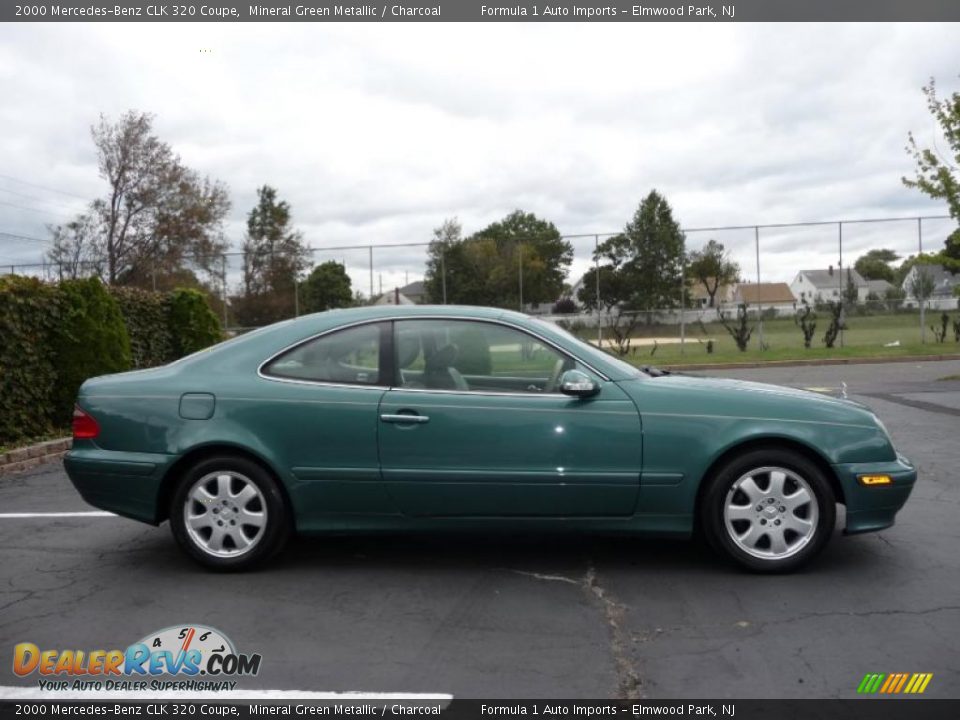 2000 Mercedes-Benz CLK 320 Coupe Mineral Green Metallic / Charcoal Photo #10