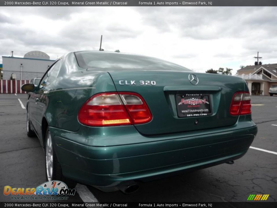 2000 Mercedes-Benz CLK 320 Coupe Mineral Green Metallic / Charcoal Photo #13