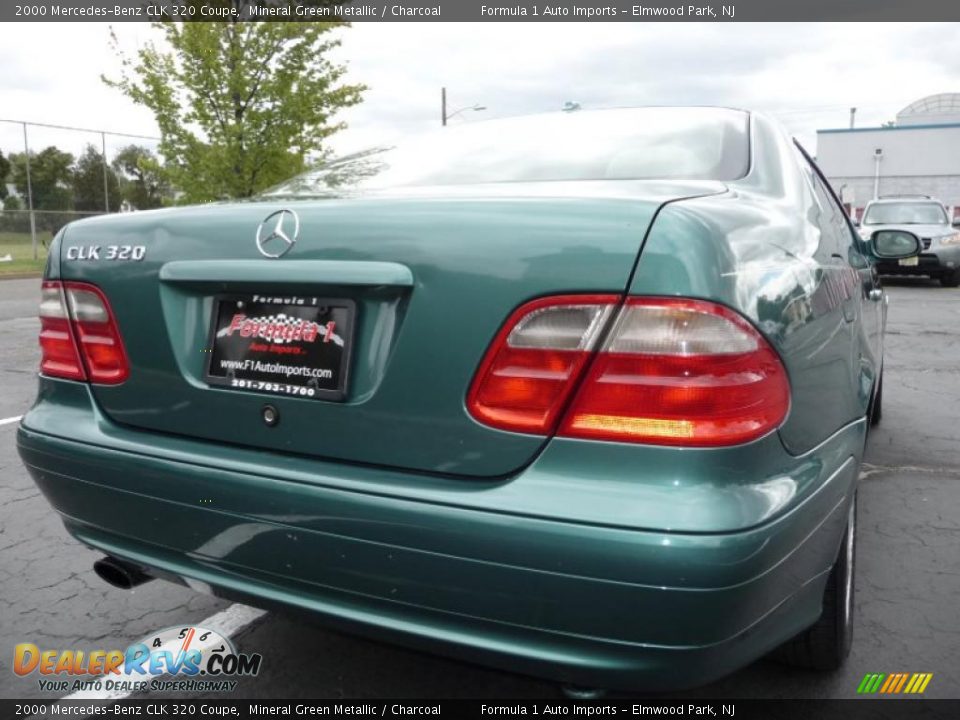 2000 Mercedes-Benz CLK 320 Coupe Mineral Green Metallic / Charcoal Photo #14