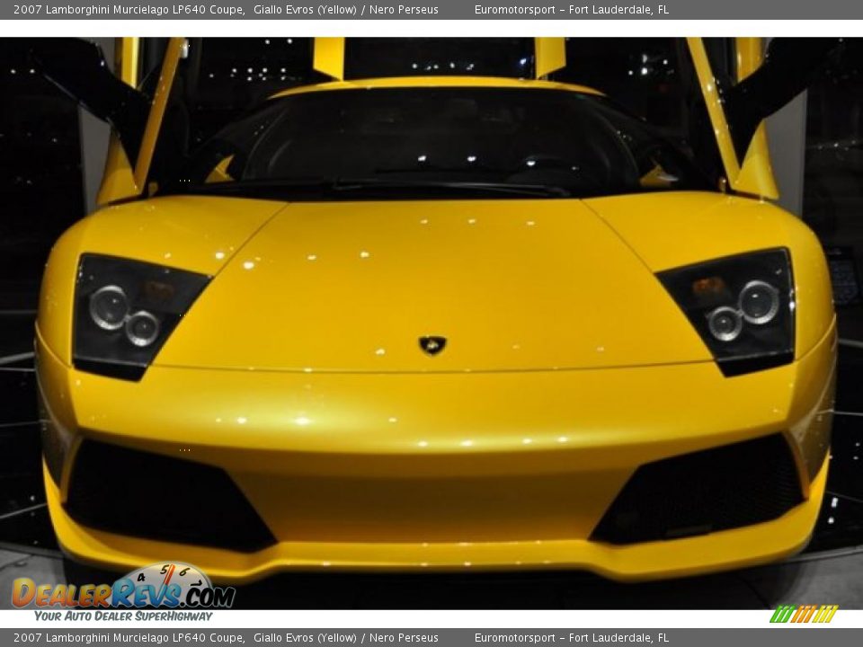 2007 Lamborghini Murcielago LP640 Coupe Giallo Evros (Yellow) / Nero Perseus Photo #2