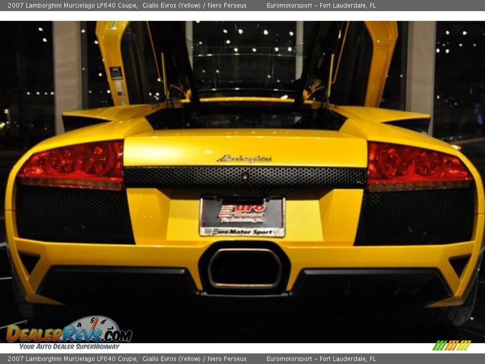 2007 Lamborghini Murcielago LP640 Coupe Giallo Evros (Yellow) / Nero Perseus Photo #5