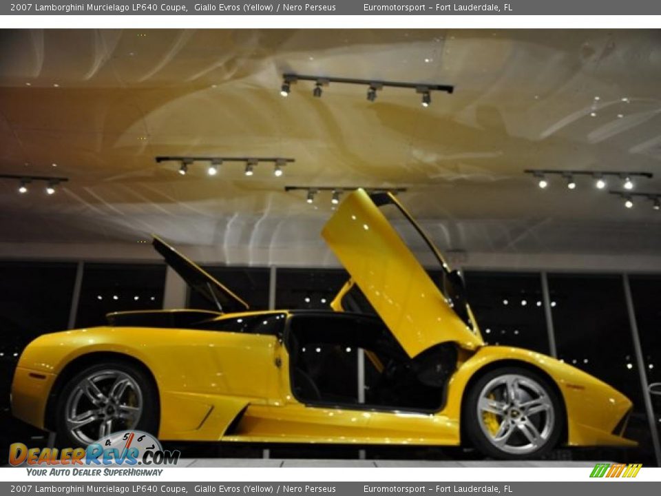 2007 Lamborghini Murcielago LP640 Coupe Giallo Evros (Yellow) / Nero Perseus Photo #6
