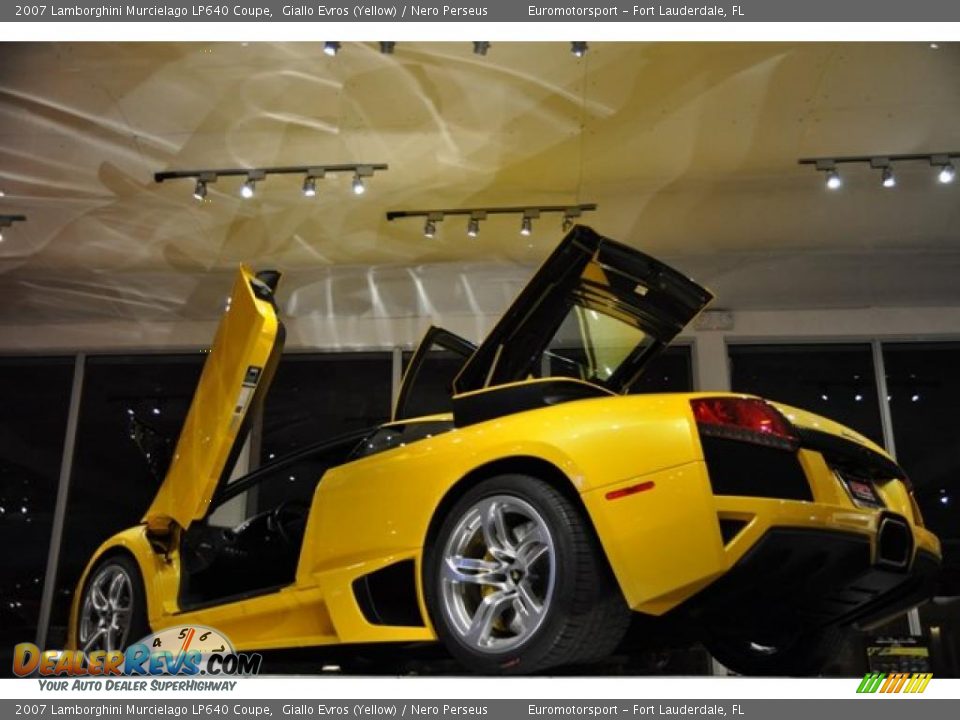 2007 Lamborghini Murcielago LP640 Coupe Giallo Evros (Yellow) / Nero Perseus Photo #16