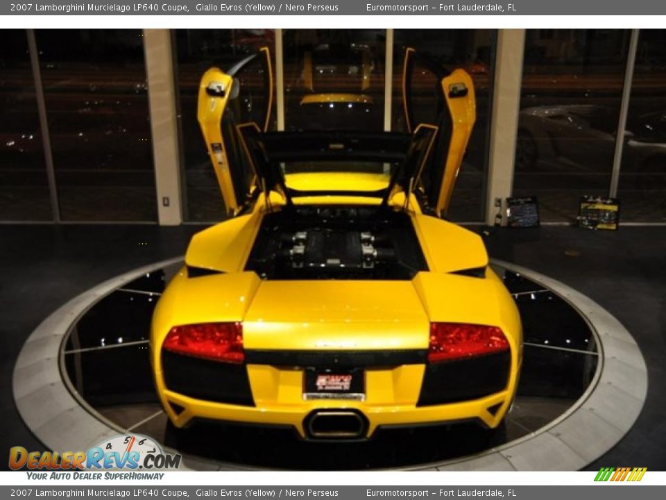 2007 Lamborghini Murcielago LP640 Coupe Giallo Evros (Yellow) / Nero Perseus Photo #17