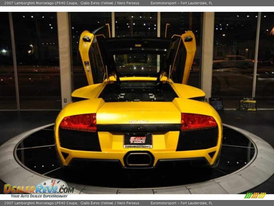 2007 Lamborghini Murcielago LP640 Coupe Giallo Evros (Yellow) / Nero Perseus Photo #18