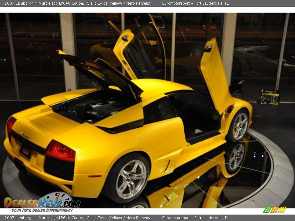 2007 Lamborghini Murcielago LP640 Coupe Giallo Evros (Yellow) / Nero Perseus Photo #19