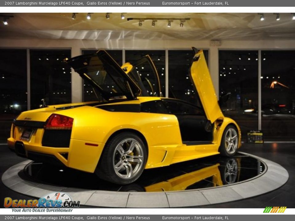2007 Lamborghini Murcielago LP640 Coupe Giallo Evros (Yellow) / Nero Perseus Photo #20